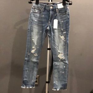 Express cropped legging mid-rise jeans